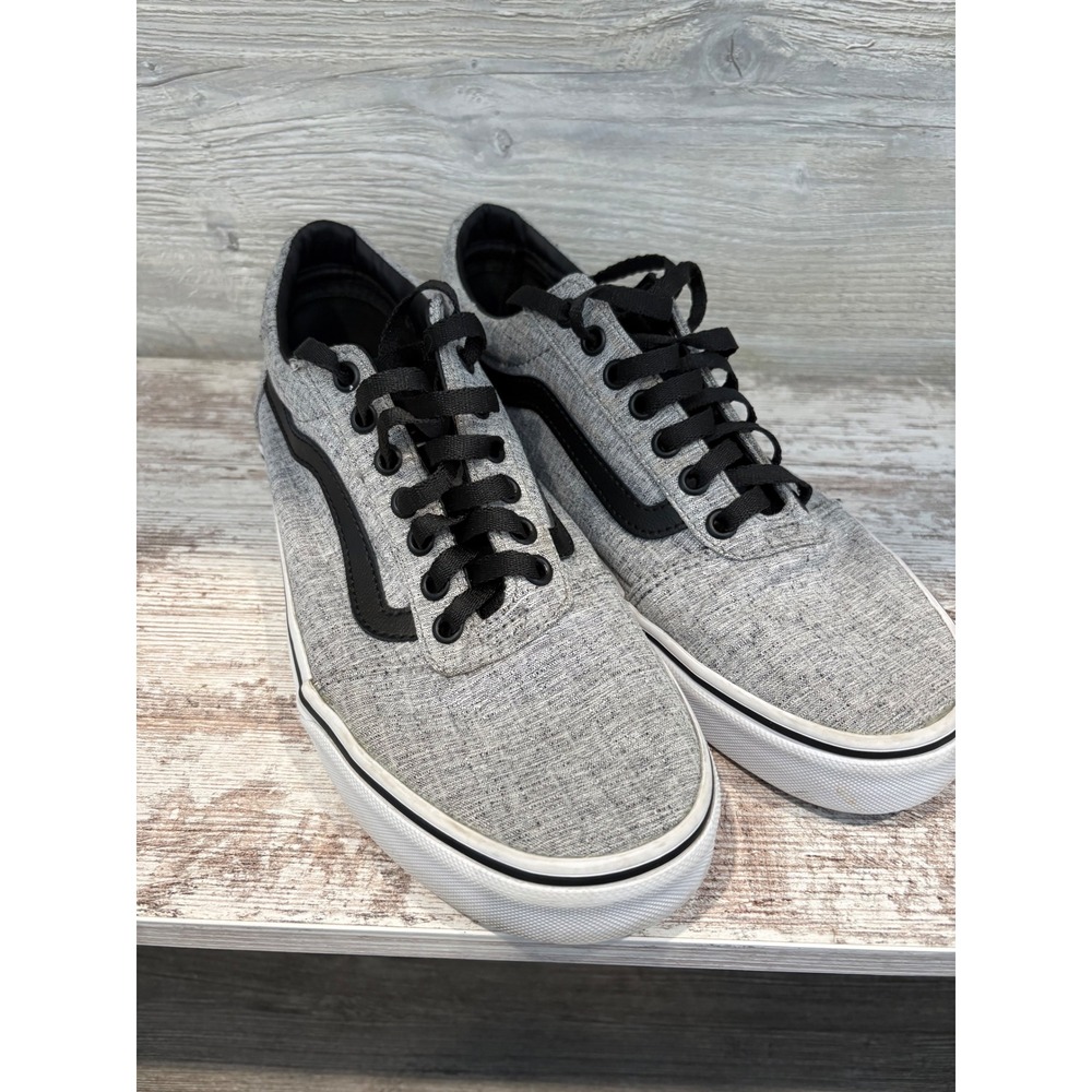 Vans‎ Ward Low Top Sneakers Men Size 9 Gray Textured Lace Up Casual Shoes